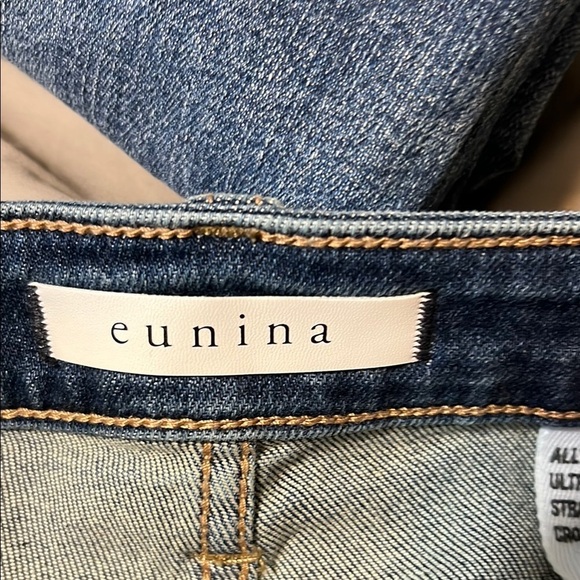 Eunina High Rise Button-Up Dark Blue Jeans - Picture 8 of 11